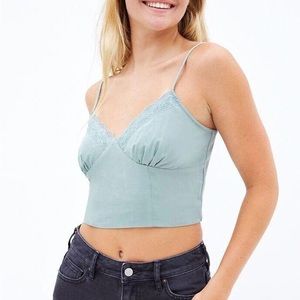 Pacsun Lottie Moss Lace Bustier Crop Top